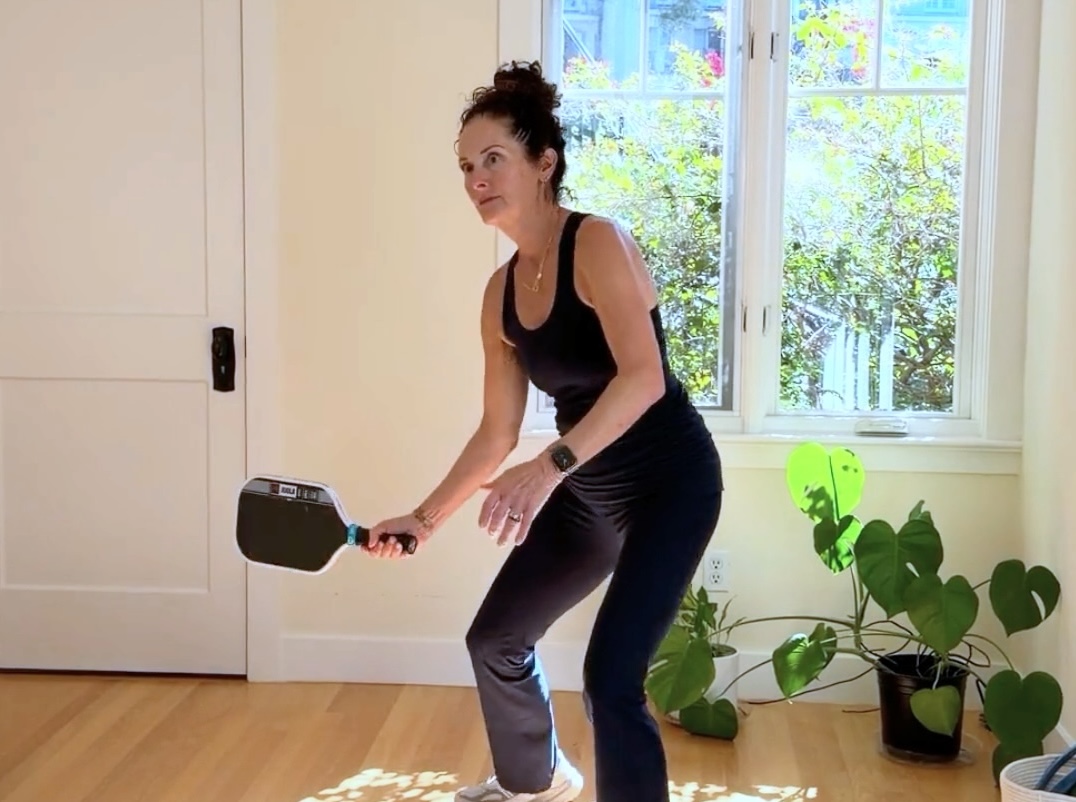 At-home pickleball footwork drill for quicker first steps